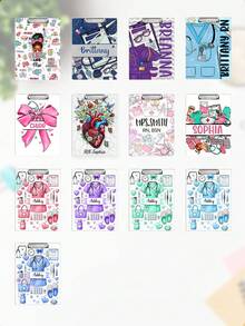Nurse Scrubs Clipboard,17 Styles,Personalized Nurse Gift, Nurse Appreciation Week Gift, CNA Gifts, Medical Assistant Clipboard, Medical Gift Ideas - Multicolor - View 8