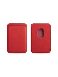 Magnetic Leather Wallet Card Holder With Phone Stand, Magnetic Card Sleeve, Portable Wallet Card Case, Christmas Style Phone Stand + Wallet Card Holder, Compact And Convenient - Multicolor - View 9