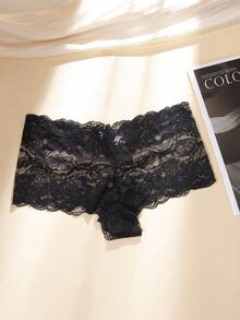 3pcs/Pack Black Lace Trim Ladies Panties, Sexy & Comfortable Briefs - Multicolor - View 5