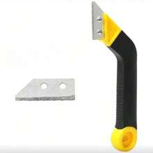 Joint Filling And Removal Tool Set, Metal Hand Saw With 1 Replacement Blade (1 Tool 2 Blades), Angled Design For Tile Cleaning, Paint Removal And Other Operations, Suitable For Tile Gap Cleaning And Repair