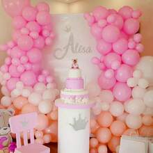 Bóng bay tiệc cao su hồng 5 inch - Bóng bay heli hồng mờ dùng cho tiệc sinh nhật, kỷ niệm ngày cưới, tiệc chia tay độc thân, tiết lộ giới tính, tiệc công chúa, trang trí tiệc ngày lễ tình nhân - Hồng - Xem 9