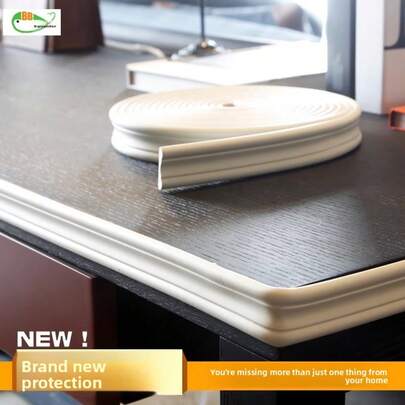 1 Stück vielseitige Sockelleisten-Wandaufkleber-Zierleiste, multifunktionale Rahmenleiste, 1.18 Inch Breite x 208 Inch Gesamtlänge, Eckenschutz für Schreibtische