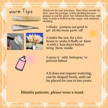 52 Pcs Pampas Grass Rattan Bouquet - Versatile For Wedding Decor, Romantic Centerpieces & Stylish Home Accents - Naturally Inspired Generaling Fit Rattan Flowers For Timeless Elegance - Multicolor - View 9