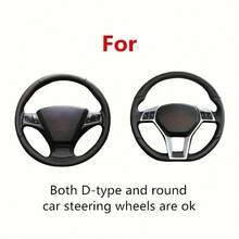 2 Pcs Ultra-Thin Non-Slip Car Steering Wheel Covers, Silicone Steering Wheel Protectors, Universal Steering Wheel Covers, Car Steering Wheel Protectors - 藍色 - 查看 3