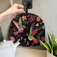 Hummingbird Tea Cozy For Teapot Insulated Floral Tea Cosy For Teapot Home Kitchen Decor Tea Pot Cover For Keeping Warm,Hummingbird-4 - Hummingbird-4 - View 6