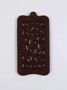 1pc Heart-Shaped Silicone Chocolate Mold - 3D Love Block For DIY Candy & Cake Decorating, Perfect For Valentine's Day & Thanksgiving Gifts