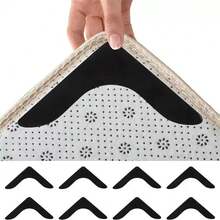 2Set (4pcs/Set) Anti Slip Rug Underlay Non Slip Rug Grippers Mat For Carpets To Stop Sliding - White - View 10