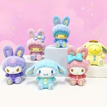 Caja ciega de la serie de conejos de Sanrio - Color claro, ¡figurita de dibujos animados linda y compacta! Artículo decorativo hecho a mano - Adorna hermosamente los estantes del dormitorio, los escritorios, los autos, las mesitas de noche, ¡crea un hogar acogedor! ¡Regalo ideal para Halloween, Navidad, cumpleaños y Pascua para fans de Sanrio y amantes de los conejos de todas las edades! - Multicolor - Ver 5