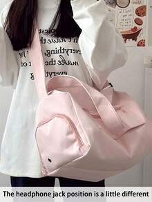 Fashionable Sports Yoga Short Distance Travel Bag With Zipper Closure, Spacious And Stylish Suitable For Women, Large Capacity Training, Swimming, Fitness Bag, With Adjustable Shoulder Straps, Comfortable Grip, Material Will Not Strain Your Hands Gym Bag Running Accessories Sports Bag For Women Sport Bag For Sports For Fitness For Exercise For Vacation For Men Travel Essential Durable Yoga Bag