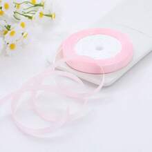 1 Roll 0.6/4cm Wide Satin Ribbon For DIY Bows, Cakes, Baking, Packaging, Back To School Valentine Day