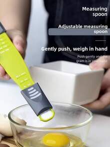 Adjustable Dual-Ended Measuring Spoons Set, 9-In-1 Multi-Purpose Scoops, Wide Measurement Range, Ideal For Baking & Cooking Dry & Semi-Liquid Ingredients - Multicolor - View 4