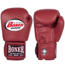 GINGPAI Professional Boxing Gloves For Adults, Men & Women, Muay Thai, MMA, Sparring, Genuine Leather Punching Mitts - Multicolor - View 12