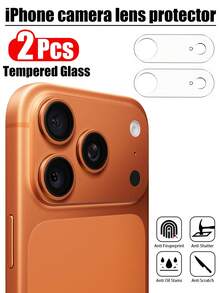 2 piezas Protector de pantalla de vidrio templado para lente de cámara compatible con iPhone 17 Pro Max/17/17Pro/17AIR/16PROMAX/16PRO/16PLUS/16/15PROMAX/15/14/13/12/11, dureza 9H, transparente de alta definición anti-arañazos para pantalla de cámara, sin burbujas, adecuado para IP 17 - transparente - Ver 28
