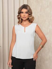 Women Blouses - 白色 - 查看 5