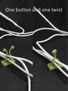 30pcs/20pcs/10pcs Green Tree Climbing Wall Tools, Self-Adhesive Green Tree Fixing Vine Clips, Climbing Hooks, Green Buckles, Invisible Green Plant Fixing Devices - Green - View 9