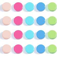 Fridge Magnets, 20 Pack Strong Refrigerator Magnets - Heavy Duty Small Round Magnets For Whiteboard Office Home, Cute Mini Magnet With 5 Colors For Locker Classroom Organization,M-20PCS - M-20pcs - View 1