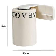 磁吸式壁挂牙刷杯，速干设计 - 透明防水浴室收纳架，适用于洗手台面，节省空间，现代家居装饰，宿舍、房车旅行及节日礼品套装的理想之选 | 皂液器，梳妆台必备品，墙面装饰