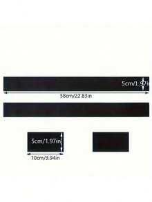 4 Sets Of Durable Nylon Car Trunk Hook And Loop Organizing Straps - Safety Storage Straps For Securing Fire Extinguishers And Accessories, Black, Applicable - Black - View 3