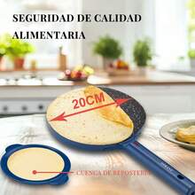 Sartén eléctrica para tortitas, sartén portátil para tortitas, potencia de 600 W, con protección contra sobrecalentamiento, diseño con revestimiento antiadherente, formato compacto, fácil de limpiar, función de calentamiento rápido ideal para cocinar tortitas, crepes y postres caseros. - Tipo de Enchufe A USA (110-127V) - Ver 3
