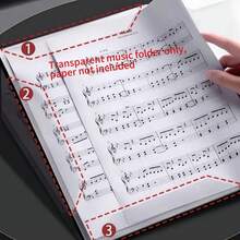 A4 Music Score Folder - 40 Page Flip Piano Sheet Music Stand, Durable PP Paper, Suitable For Beginners, Choirs, Bands, Solo Performances File Organizer - Various Colors, Waterproof & Durable, Multipurpose For Music Folders, File Folders, Music Class Supplies, Music Accessories, Office Supplies, Guitar Accessories, Performance Accessories, Music Storage, Music Decor, Holiday Gifts, Birthday Gifts, Valentine's Day Gifts, Etc. - Multicolor - View 5