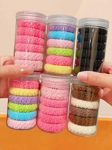 36pcs/Set Colorful Pleated Hair Scrunchies, From Bright To Soft Shades, Unique Pleated Design Adds Fashion And Layering - Suitable For Girls And Women, Can Easily Manage Hairstyles Like Ponytail, Bun, Braid, Adding Vibrant Colors To Meet Various Styling Needs Holiday Accessories - Multicolor - View 11