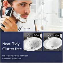 1件吸盘式剃须围裙胡须修剪布 - 彩色 - 查看 2