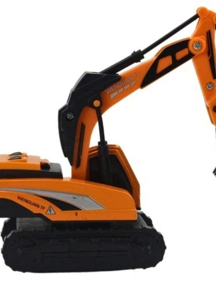 Miniature Excavator Roller Compressor Scale 1:50 With Friction XZ-1794 - Small Excavator - View 1