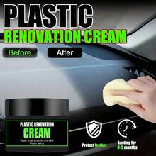 Cera de Polimento Universal para Couro e Plástico - Creme Recondicionador Automotivo para Cuidados com Couro/Plástico/Borracha - A - Visão 2