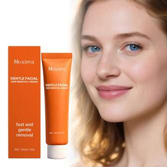 温和面部脱毛膏 – 温和舒缓，适合敏感肌肤，可去除面部绒毛、唇毛和下巴毛发，保湿不刺激 – 完美的节日礼物