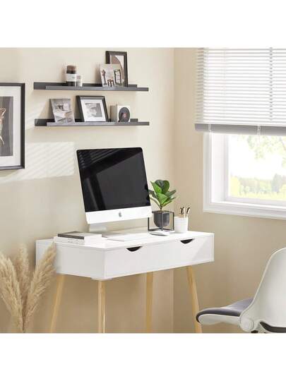 SoBuy FWT40 WN, Home Office Tafel Bureau Computer Workstation Drawers view 10