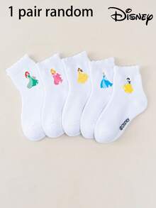 Disney 1/5 Đôi tất cao đến đầu gối kiểu công chúa dễ thương cho bé gái, họa tiết nàng tiên cá, hoạt hình Hàn Quốc, tất ngắn thoáng khí mùa đông cho bé trai và bé gái, kiểu dáng dễ thương, phù hợp với phong cách ngọt ngào, họa tiết hoạt hình đáng yêu, tất học sinh thoáng khí thời trang thường ngày, phù hợp để mặc hàng ngày, đi học, làm quà tặng ngày lễ - Nhiều màu - Xem 15