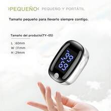 Finger Pulse Oximeter For Blood Oxygenation, Blood Oxygen Saturation Monitor, O2 Meter, Portable SpO2 And Pulse Rate Monitor, Lanyard Included, Batteries Not Included, With Elegant Packaging Box Included - Black - View 6