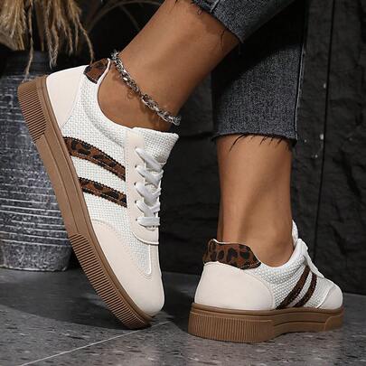 Women's Breathable Mesh Chunky Sneakers, New Spring/Autumn Thick Sole Casual Street Style Lightweight Running Shoes For Students