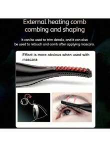 USB Rechargeable Heated Eyelash Curler, Long-Lasting Curl, Great Gift For Women