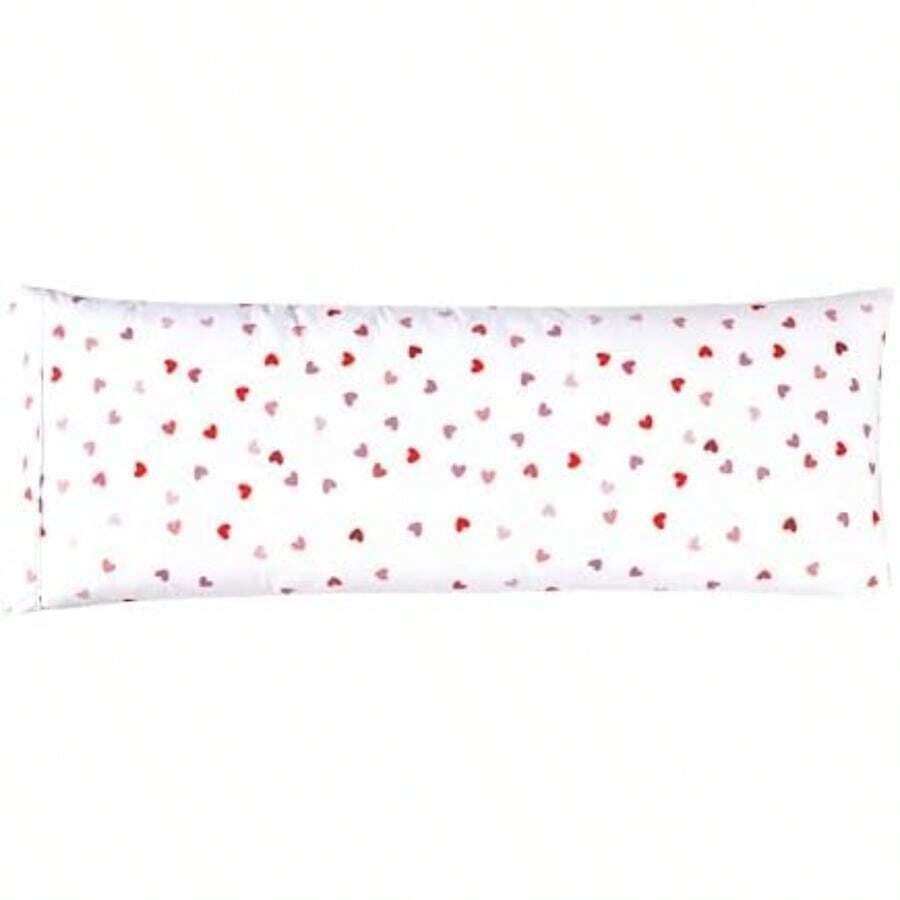 Elegant Comfort - Juego de 2 fundas de almohada ultra suaves con estampado floral, 1500 microfibra de calidad de hotel, cierre de sobre, 2 piezas, fundas de almohada estándar y Queen, color coral(Body Pillowcase Valentina) - Multicolor - Ver 1