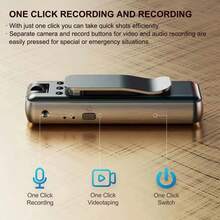 1pc 1080P Full HD Mini Invisible Body Camera, Supporting 2.4G WIFI Connection, Portable Handheld Camera, Wearable Sports Camera, 180-Degree Rotating Lens, Motion Detection Function, USB Charging, Night Vision Function, Suitable For Outdoor, Office, Driving And Law Enforcement Records, Is An Excellent Choice For Festivals And Birthday Gifts.