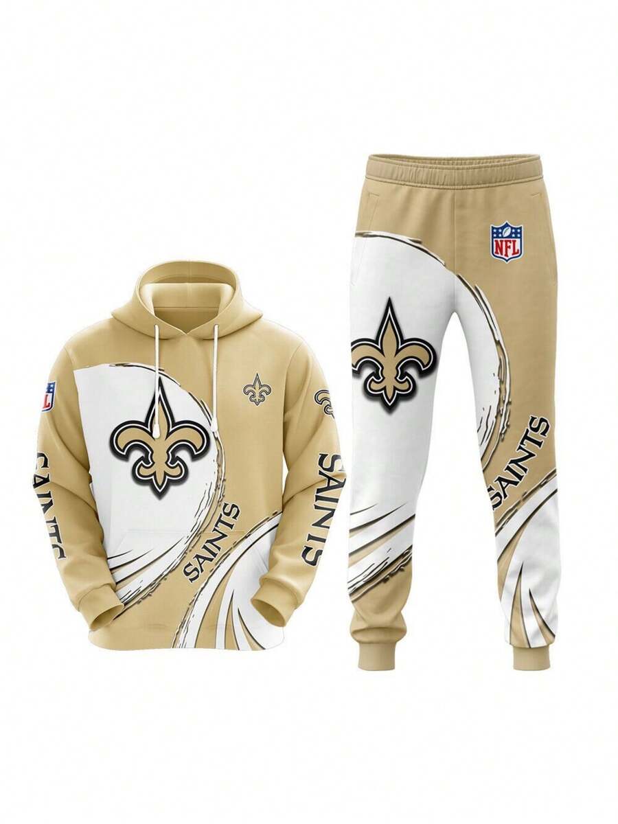 New Orleans Saints  Football Team Sport Hoodie Tracksuit Men's And Women's Hoodie Set - Màu sắc hỗn hợp - Xem 1