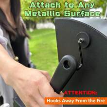 R Grill Hooks 4 Pack Heavy Duty,Non-Slip Magnetic Hook For Grill Utensils,Strong Magnetic Hooks For Traeger FBlacksstone Pit Boss Camp Chef Z Grills BBQ Grill Accessories,1.26inchBlackMagneticHooks4PCS - Móc nam châm màu đen 1,26 inch, 4 chiếc - Xem 6