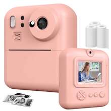 Unisex Sofort-Muster Digitalkamera, schnelle Fotoausgabe, 1080P Ultra HD Fotografie, leicht & tragbar, Hochauflösende Videoaufnahme, 8x optischer Zoom mit Bildstabilisator, Timer-Aufnahme, inklusive 3 Rollen Druckerpapier, ideales Geschenk zu Weihnachten, Geburtstag, Valentinstag, Partys usw. - Kreatives Geschenk für Paare, Freunde, Familie - Blau (1300mAh wiederaufladbarer Akku) - ZSK-CA02 - Übersicht 20