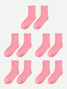 LUVLETTE 1/3/5 perechi de șosete de pluș pentru femei, șosete calde din fleece groase pentru dormit, acasă, maternitate, toamnă/iarnă, mărime universală 35-43 - Multicolor - Vizualizare 37