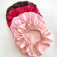 Set Of 24 Anti-Frizz Satin Bonnets, Suitable For All Hair Types, Ideal For Sleeping - Nhiều màu - Xem 5