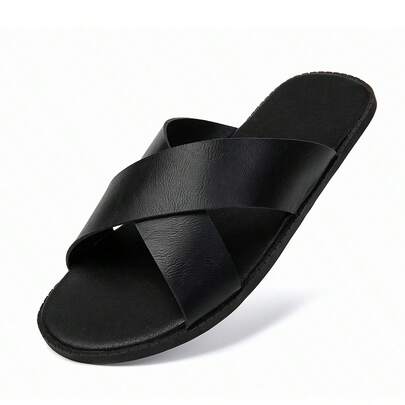 2025 Summer New Men's Casual Non-Slip Strap Soft Bottom Slippers, Fashion Beach Party Sandals