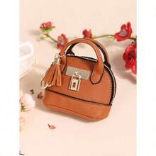 1PC Fashionable Half Circle Small Bag Leather Keychain Coin Pouch Small Round Coin Holder Pouch As Wallet Tassel Keychain Leather Coin Purse Coin Pouch Keychain Men And Women Women Coin Purse Pouch Change Wallet Small Leather Holder Bag With Zipper Key Holder Key Case School Supplies Teacher Gifts Back To School For Women Mini Wallet-Christmas,Christmas Gifts,Gifts For Women,Purses,Red Purse,Crossbody Bags For Women,Purses And Bags Women,Bags,Backpack,Shoulder Bag,Fall,Fanny Packs For Women,Tote Bags For Women,Gold Purse For Women,Funny Gifts,Makeup Bagbag Charms,Keychains,Purse Charms,Plush Keychain,Keychain,Girls Keychain,Cute Keychains For Girls,Keychains For Woman,Bag Charms,Christmas Gifts - 彩色 - 查看 9