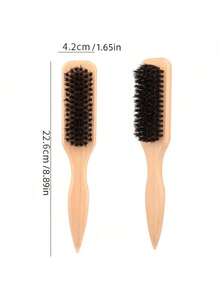 1pc Unisex Hair Comb/Beard Brush, Fragrance-Free Professional Hair Styling Comb, Gradient Comb And Haircut Cleaning Brush, Smooth Grooming Tool, Thick/Thin Hair Brush, Suitable For National Day, Bathroom, Scalp Massage, Back To School, Travel & Daily Life, Christmas, Christmas Decoration, Christmas Gift - one-size - View 12