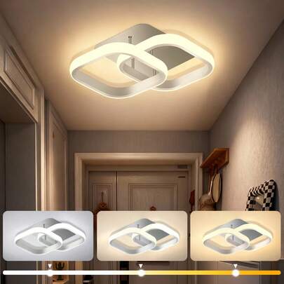 1 pieza Lámpara de techo LED - Lámpara colgante moderna, adecuada para decoración de pasillos, dormitorios y cocinas, decoración del hogar y accesorios de iluminación LED, también aplicable para vestíbulos, baños y escaleras.