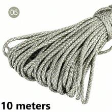 10/100m/Pc Fluorescent Color Camouflage 7-Strand Paracord, Suitable For Outdoor Multipurpose Emergency Survival Rope, Parachute Cord, Bracelet Woven, Camping, Laundry Line, Pet Leash, Durable DIY Rope - 10 Meters - View 47