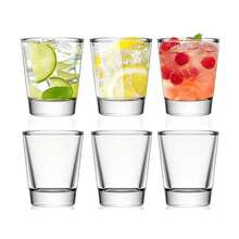 2pcs PARTY Glass Set, 1.5 Oz Loose Glass, Heavy Bottom Tequila Glass, Perfect For Whiskey, Tequila, Espresso, Etc. It Is Also An Ideal Gift For Friends, Men, Family, And Gatherings. - Clear - View 1