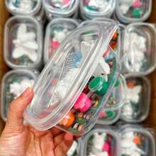 6件套DIY石膏人偶套装，包含2个人偶、1支画笔和3种颜色的颜料（白色和混合色），适合学生的艺术手工套装，创意礼物，圣诞节、万圣节、感恩节、毕业季适用。 - 彩色 - 查看 5