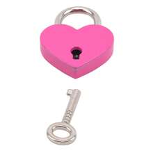 Mini Metal Heart-Shaped Padlocks With Keys, 1 Inch X 1.18 Inch, Secure Jewelry Storage Box Diary Book Locks, No Power Required - Multicolor - View 12