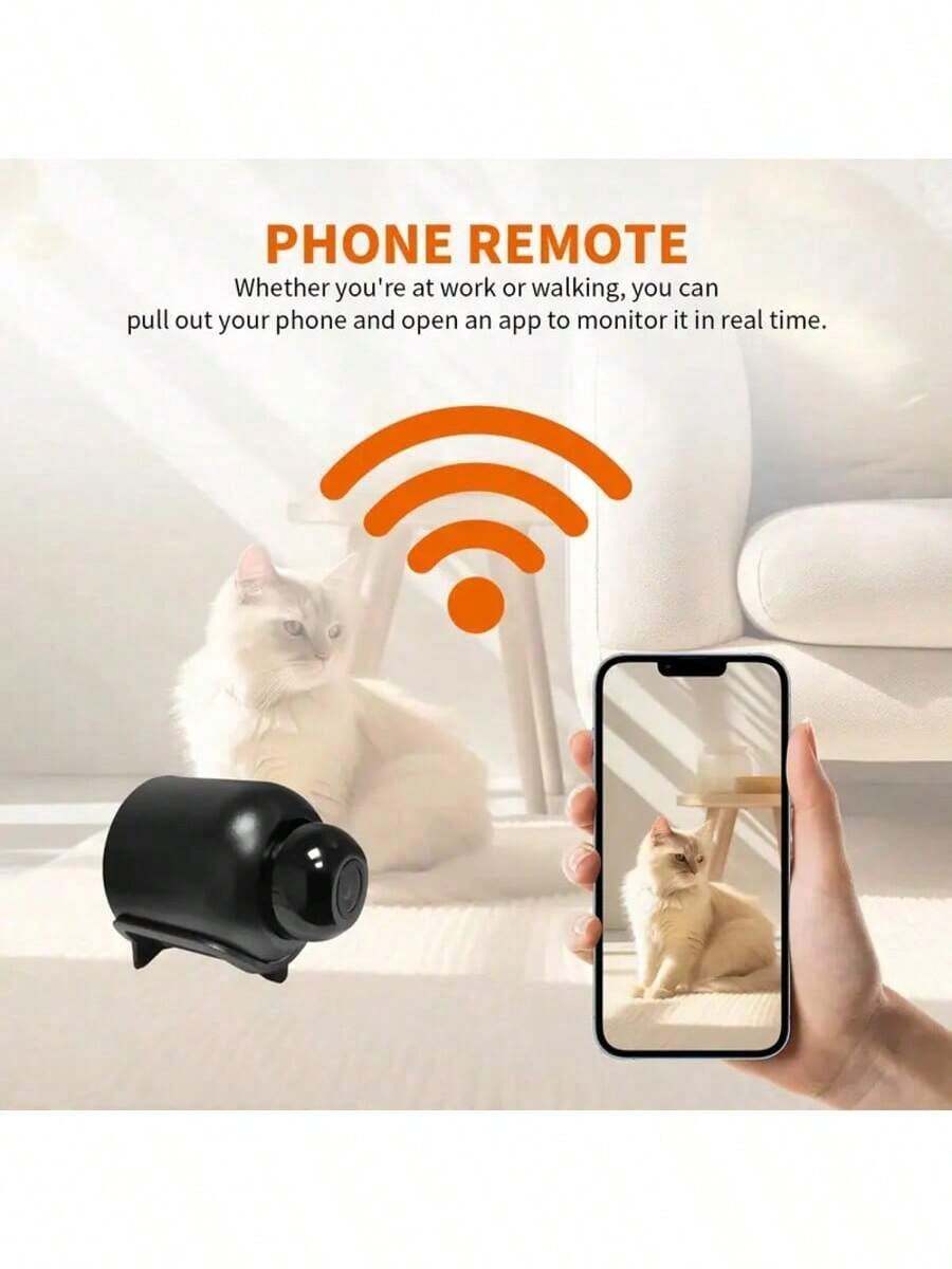 1/2/3 PCS Nighttime Surveillance Cameras 1080P Compact Wi-Fi Internet Cameras Wireless Mini Cameras, Suitable For Night Vision Applications In Homes, Offices And Cars - Multicolor - View 1